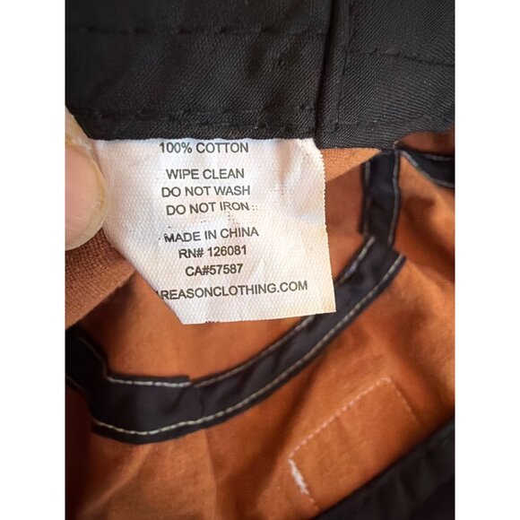 UO-76 Rust Brown Bucket Hat By Reason Clothing Cotton Casual Streetwear - Picture 5 of 5